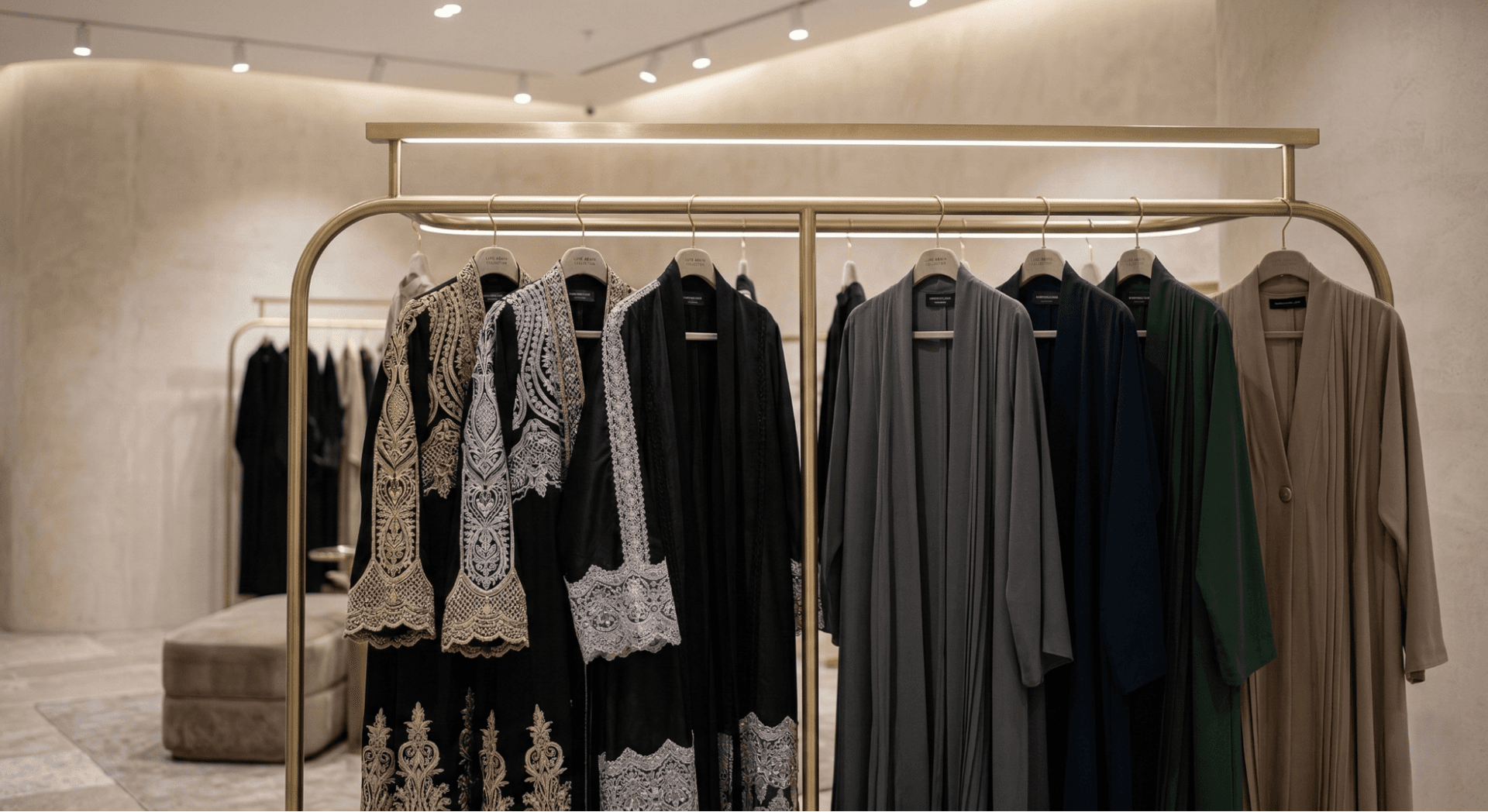 Modern embroidered abayas and open front abayas for modest fashion