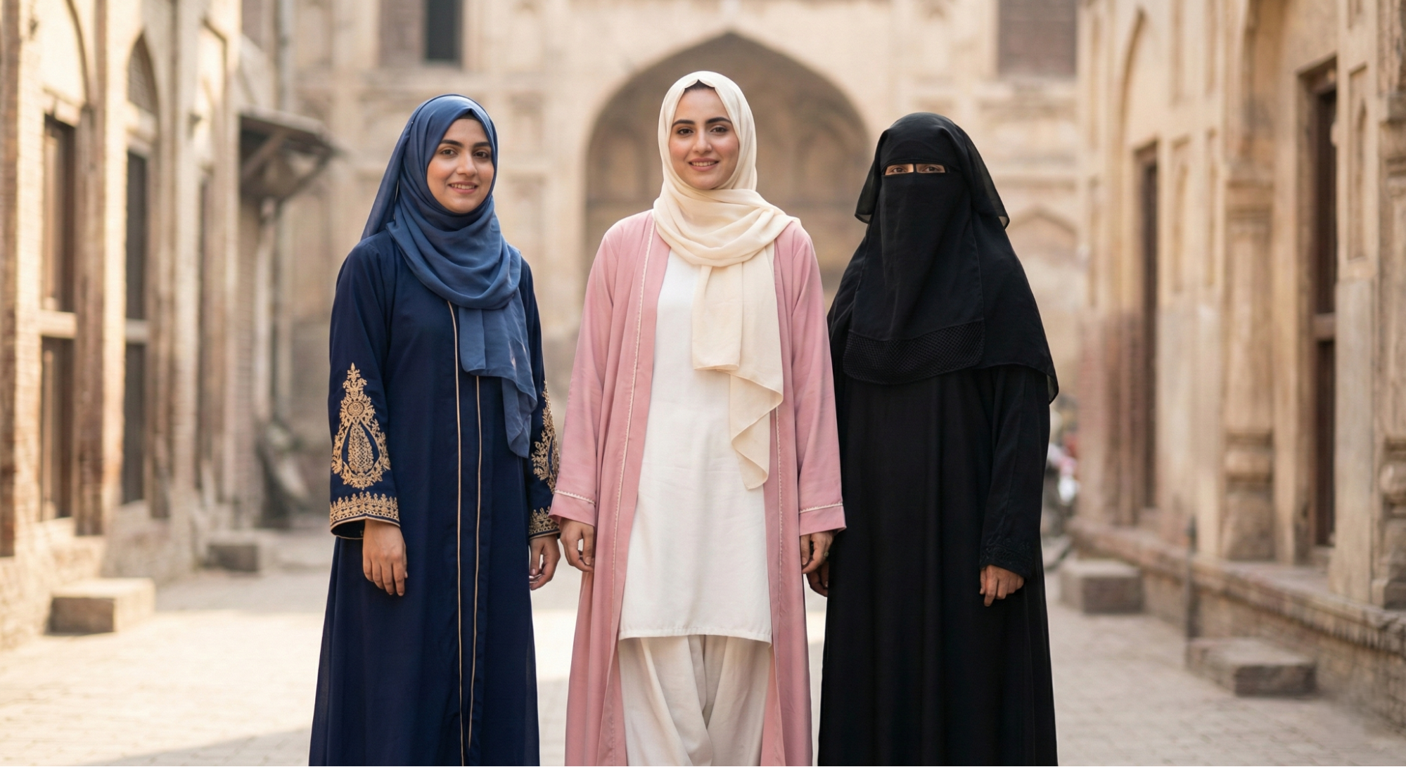 Pakistani modest fashion abaya burqa hijab photoshoot