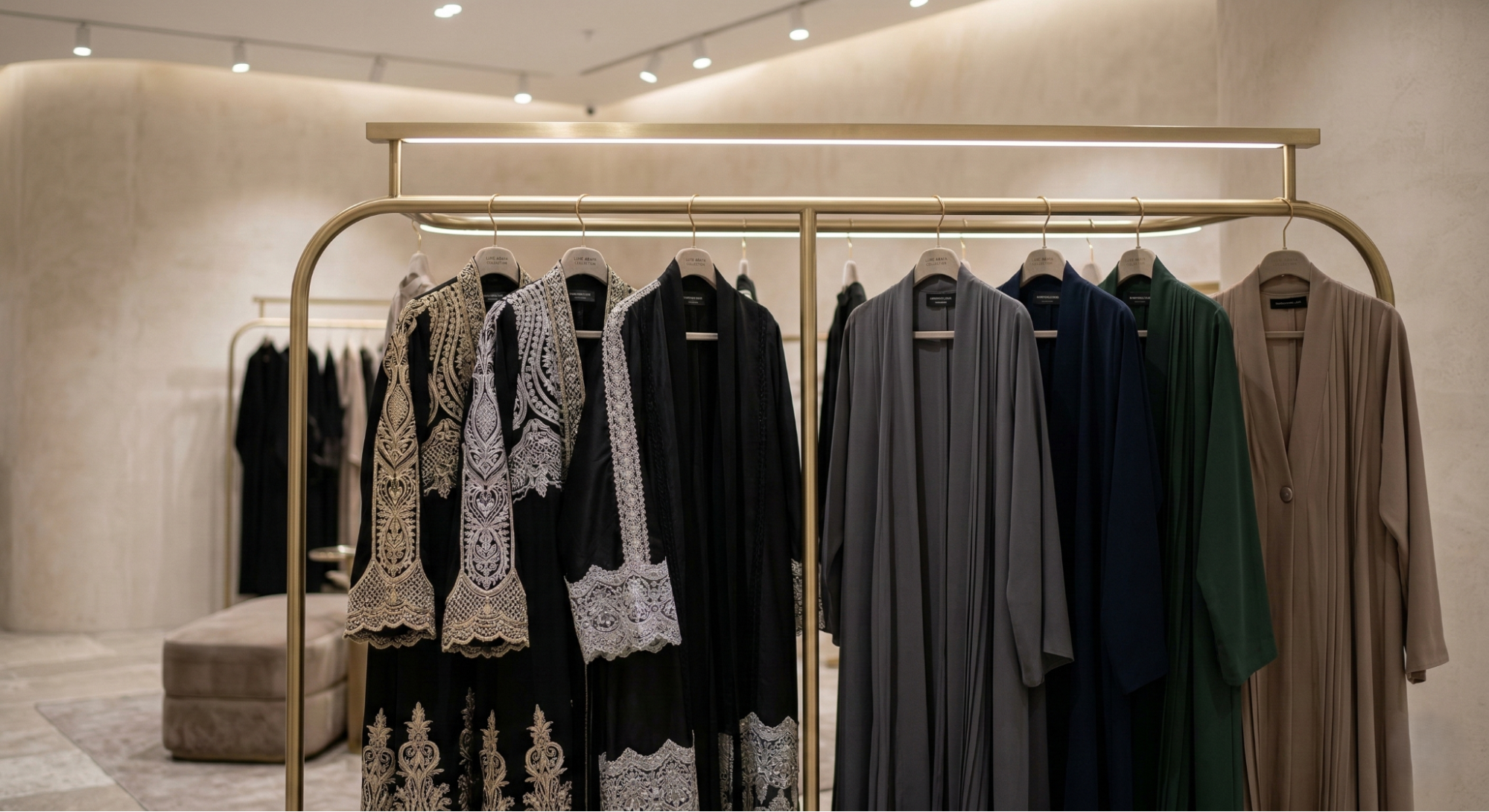 Modern embroidered abayas and open front abayas for modest fashion